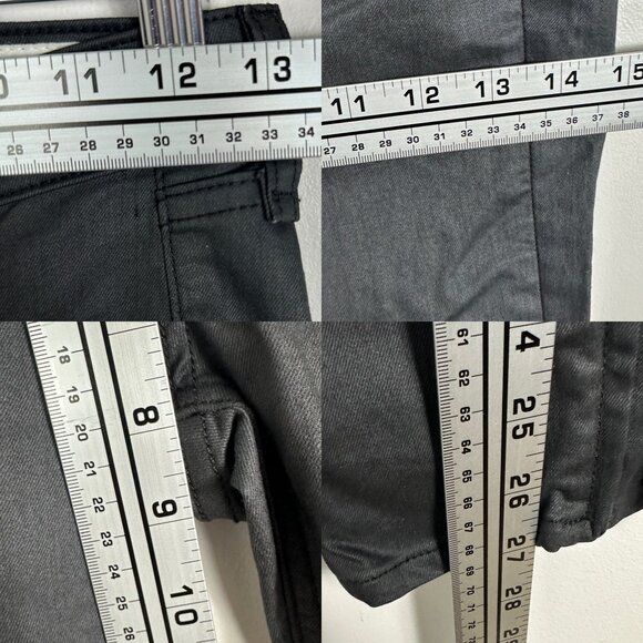 Rag‎ & Bone Ankle Zip Coated Skinny Jeans Womens Size 25 Stretch Denim Mid Rise - Picture 13 of 15